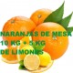 10 Kg NARANJAS DE MESA+5Kg DE LIMOMES