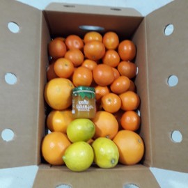 Caja de regalo combinada, Naranjas y Mandarinas.